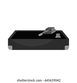 disk jockey turntable icon 