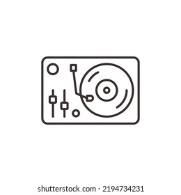 Disk Jockey Turntable Icon Dj Icon Stock Vector (Royalty Free ...