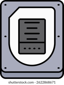 Disk Line vector Icon Design
