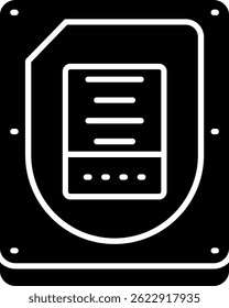Disk Line vector Icon Design