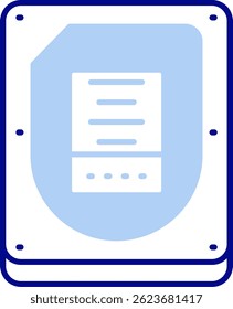 Disk Line vector Icon Design