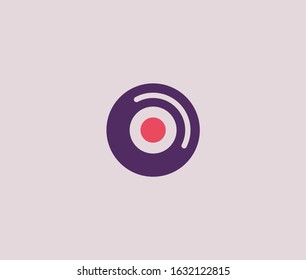 Disk Modern Style Logo Icon Design Element
