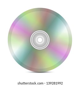 disk on isolated on  a white background