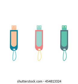 disk on key vector icon
