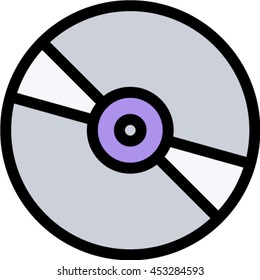 disk outline icon