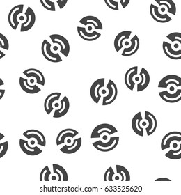 Disk seamless pattern. Vector illustration for backgrounds