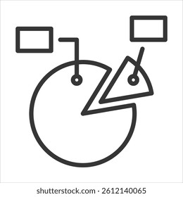 Disk Space Icon Vector Illustration Outline