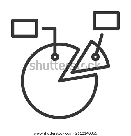 Disk Space Icon Vector Illustration Outline