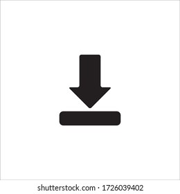 disk storage download icon vector design template in simple and flat style