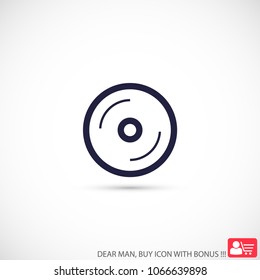 Disk  vector icon