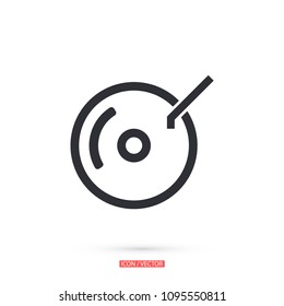 Disk  vector icon