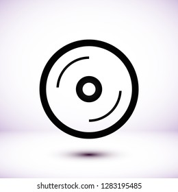 Disk  vector icon