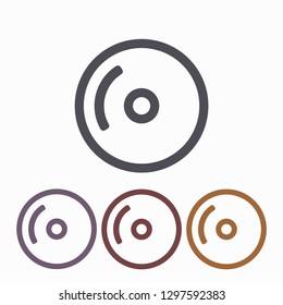 Disk  vector icon