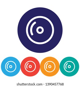 Disk  vector icon , lorem ipsum Flat design