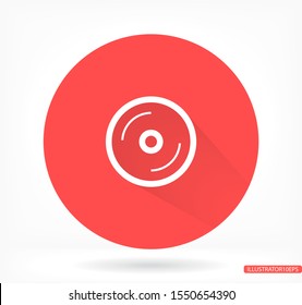 Disk  vector icon , lorem ipsum Flat design