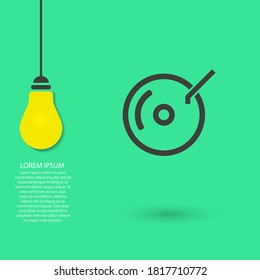 Disk  vector icon , lorem ipsum Flat design