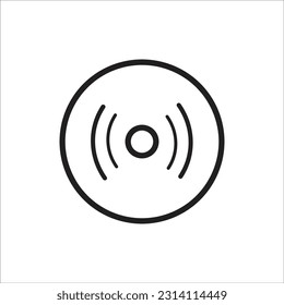 disk vector line new icon