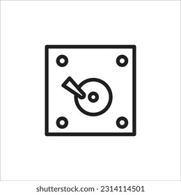 disk vector line new icon