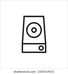 disk vector line new icon