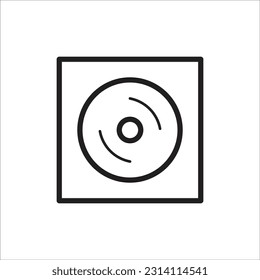 disk vector line new icon