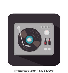 disk vinyl retro music