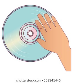 disk vinyl retro music
