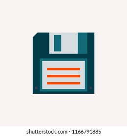 Diskette  Computer Disk Retro 90s modern vector style