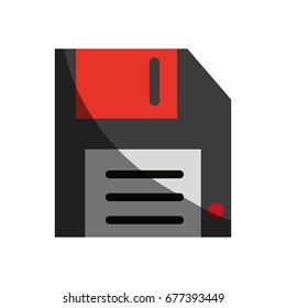 diskette or floppy disk icon image 