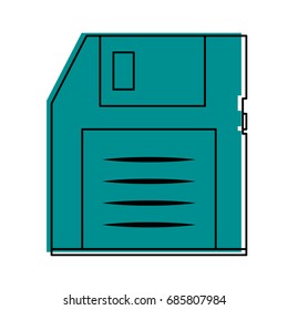 diskette or floppy disk icon image 