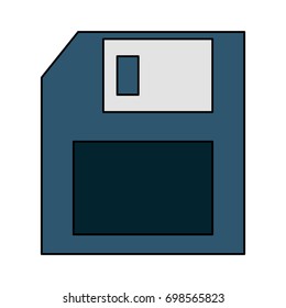 diskette or floppy disk icon image 