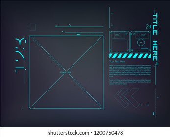 Diskette Futuristic Design Template