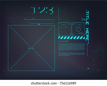 Diskette Futuristic Design Template