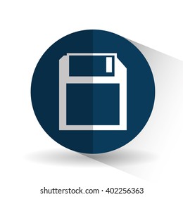 diskette icon design , vector illustration