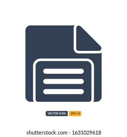 diskette icon in Glyph style isolated on white background. for your web site design, logo, app, UI. Vector graphics illustration and editable stroke. EPS 10.