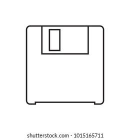 diskette icon illustration isolated vector sign symbol