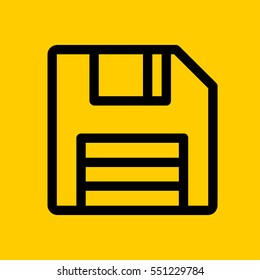 diskette icon. isolated sign symbol