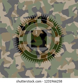 diskette icon on camo pattern