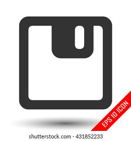 Diskette icon. Diskette picture isolated on white background. Diskette vector. Floppy vector illustration