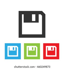 Diskette icon. Diskette picture isolated on white background. Floppy vector illustration.