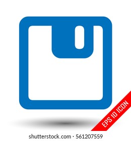 Diskette icon. Diskette picture isolated on white background. Diskette vector. Floppy vector illustration