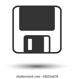 Diskette icon. Diskette picture. Diskette vector. Floppy icon. Floppy picture. Floppy vector.