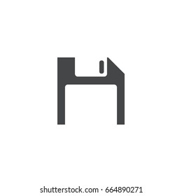 diskette icon. sign design