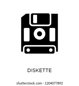 Diskette icon. Diskette symbol design from Communication collection. Simple element vector illustration on white background.