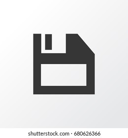 Diskette Icon Symbol. Premium Quality Isolated Floppy Disk Element In Trendy Style.