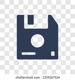 Diskette icon. Trendy Diskette logo concept on transparent background from Communication collection