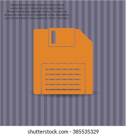 Diskette icon vector illustration