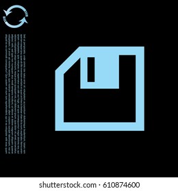 diskette icon. vector illustration