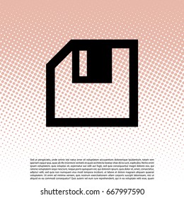 diskette icon. vector illustration