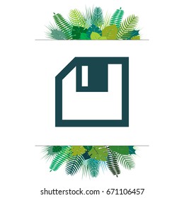 diskette icon. vector illustration