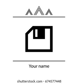diskette icon. vector illustration